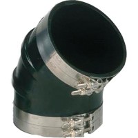 Trident Trl645 Black Rubber 45° Elbow Only, 6